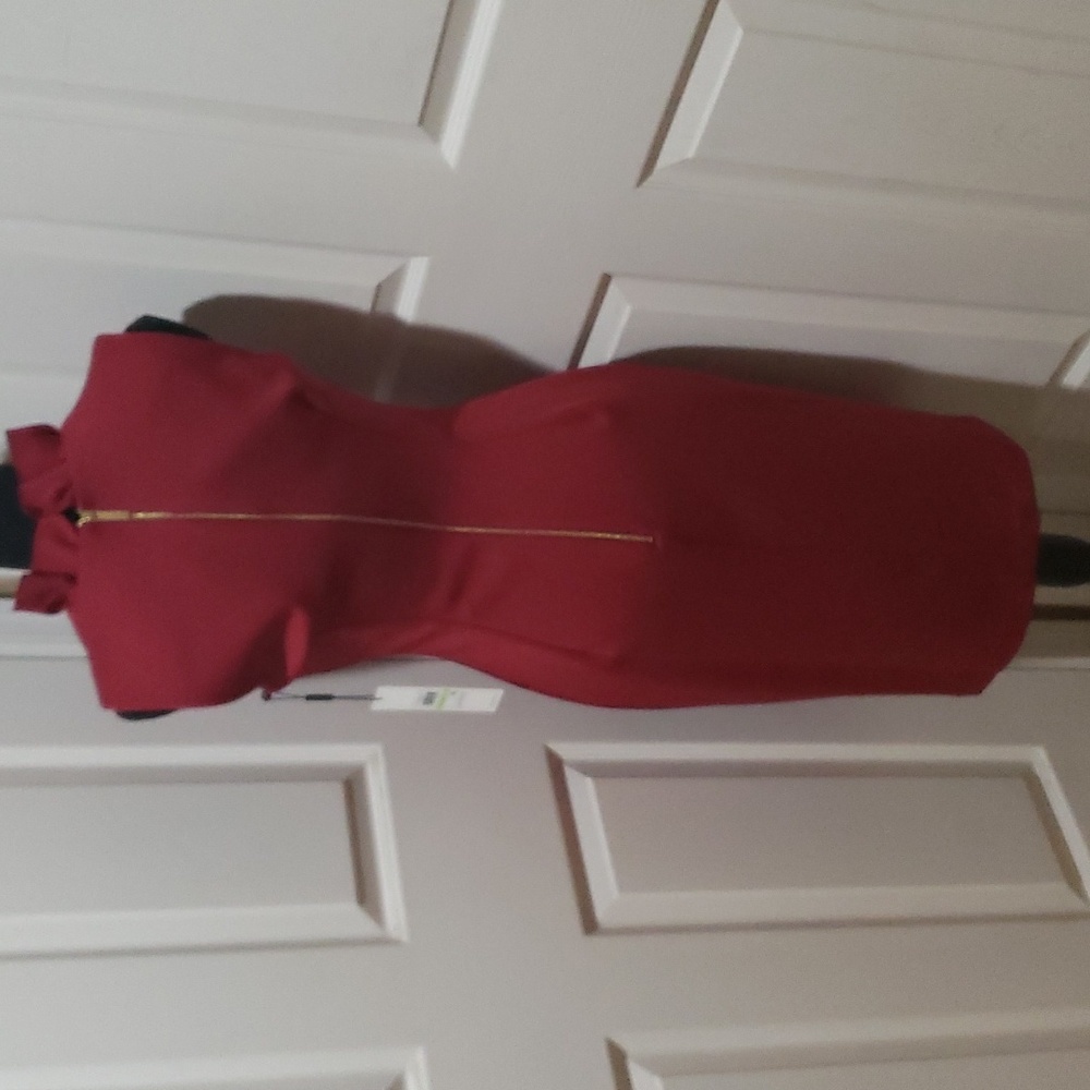 NWT 🎀 Calvin Klein Ruffle Color Dress - Picture 4 of 8